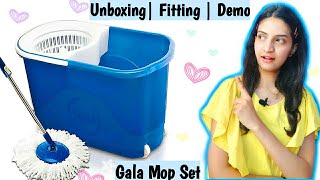 Gala Quick Spin Mop Unboxing, Fitting and Demo| How to use | 360 degree Rotation