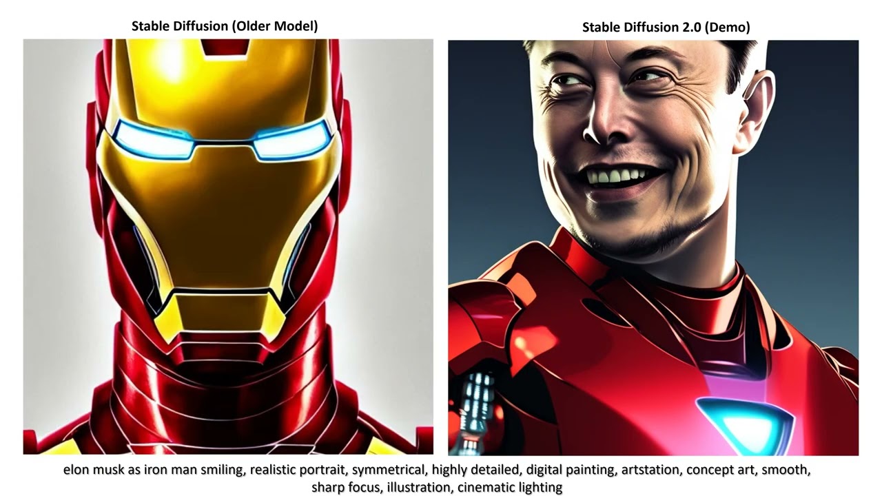 Stable Diffusion 2 Compared (same prompts, new results!)