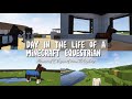 Day In The Life Of A Minecraft Equestrian | Minecraft Equestrian Roleplay | Chores, Trail Ride, Etc!