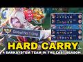 THE MOST HARDEST LING GAMEPLAY HARD CARRY 4 DARKSYSTEM TEAM IN THE LAST SEASON USING LORD SHEN SKIN!