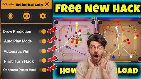 carrom pool hack full free auto play trending link in description
