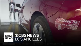 California's program allowing electric vehicles to use carpool lane comes to an end