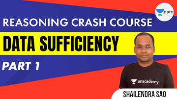 Data Sufficiency | : 1 |  Reasoning Crash Course | #Shailendra_Sao