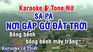 Sa Pa Nơi Gặp Gỡ Đất Trời Karaoke - Nhạc Sống Cực Hay Tone Nữ (Bm)  - Karaoke Lê Thiết