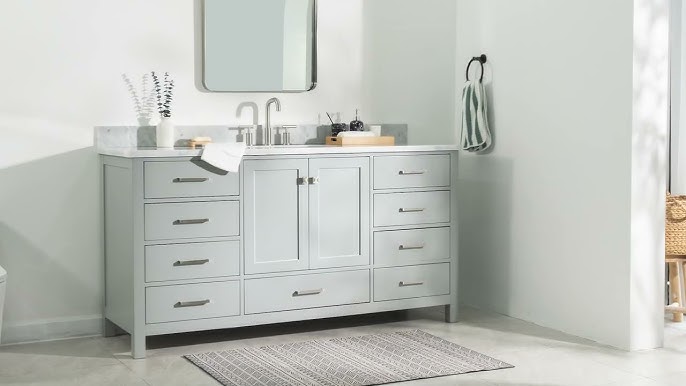 Ariel Cambridge 67 In. Rectangle Sink Vanity With 1.5 In. Carrara Marble  Countertop In White - Youtube