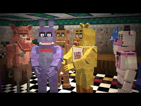 Becoming FNAF Animatronics in Minecraft! (Minecraft FNAF Universe Mod) 