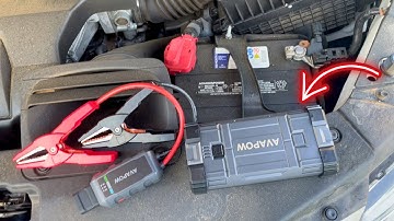How to Jump Start Car with Portable Jump Starter AVAPOW 2000A