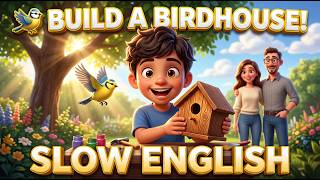 They Built a Home for a Little Bird 🏡🐦 | Slow English Listening Practice (A1)