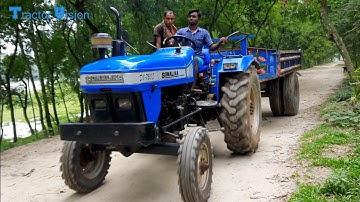 Sand is load from the river into tractors & unload over rough roads through hydraulic facilities.4