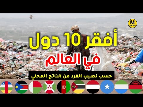 أفقر 10 دول على مستوى العالم لعام 2023 بينهما 2 من الدول العربية و الباقي من افريقيا