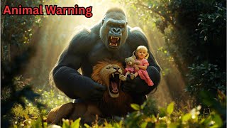 Animal Warning To Human | Gorilla Saves the Little Girl”
