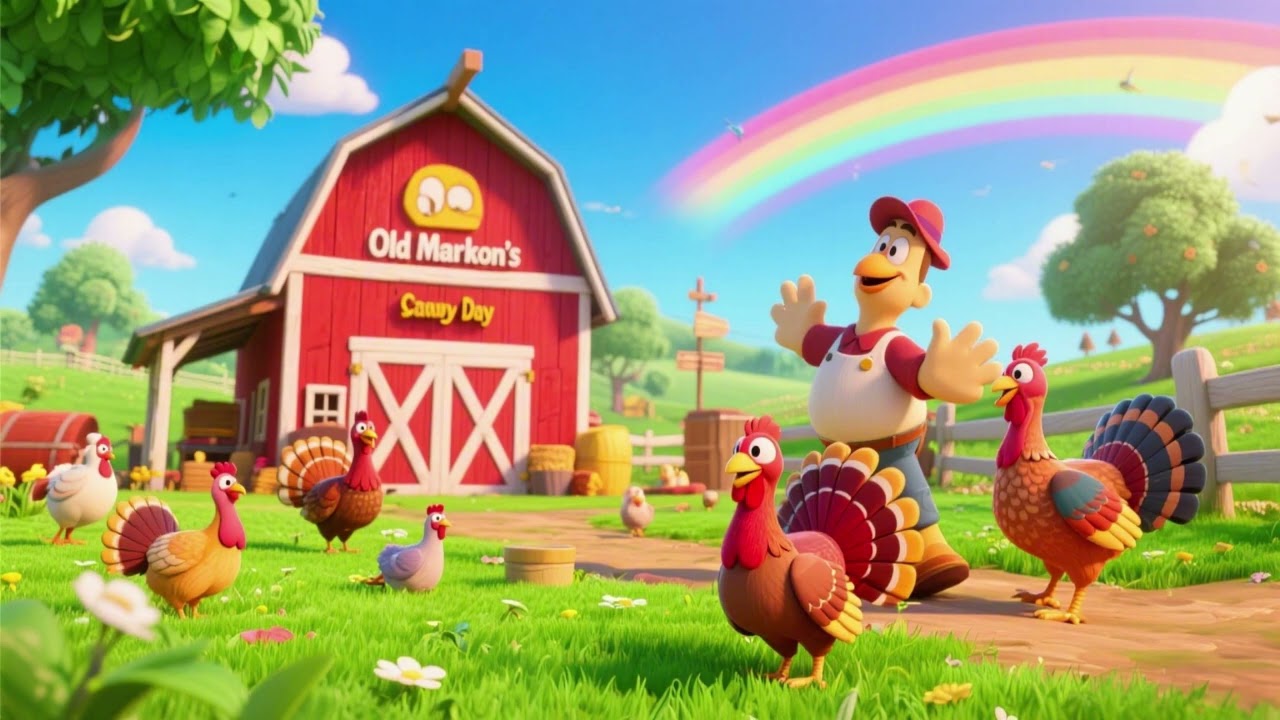 Old MacDonald’s Busy Day with Turkeys 🦃 | Nursery Rhymes & Kids Songs | Farm Animal Fun