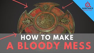 Easily add Blood Spatter to any Asset with Substance Painter [2 EASY STEPS]