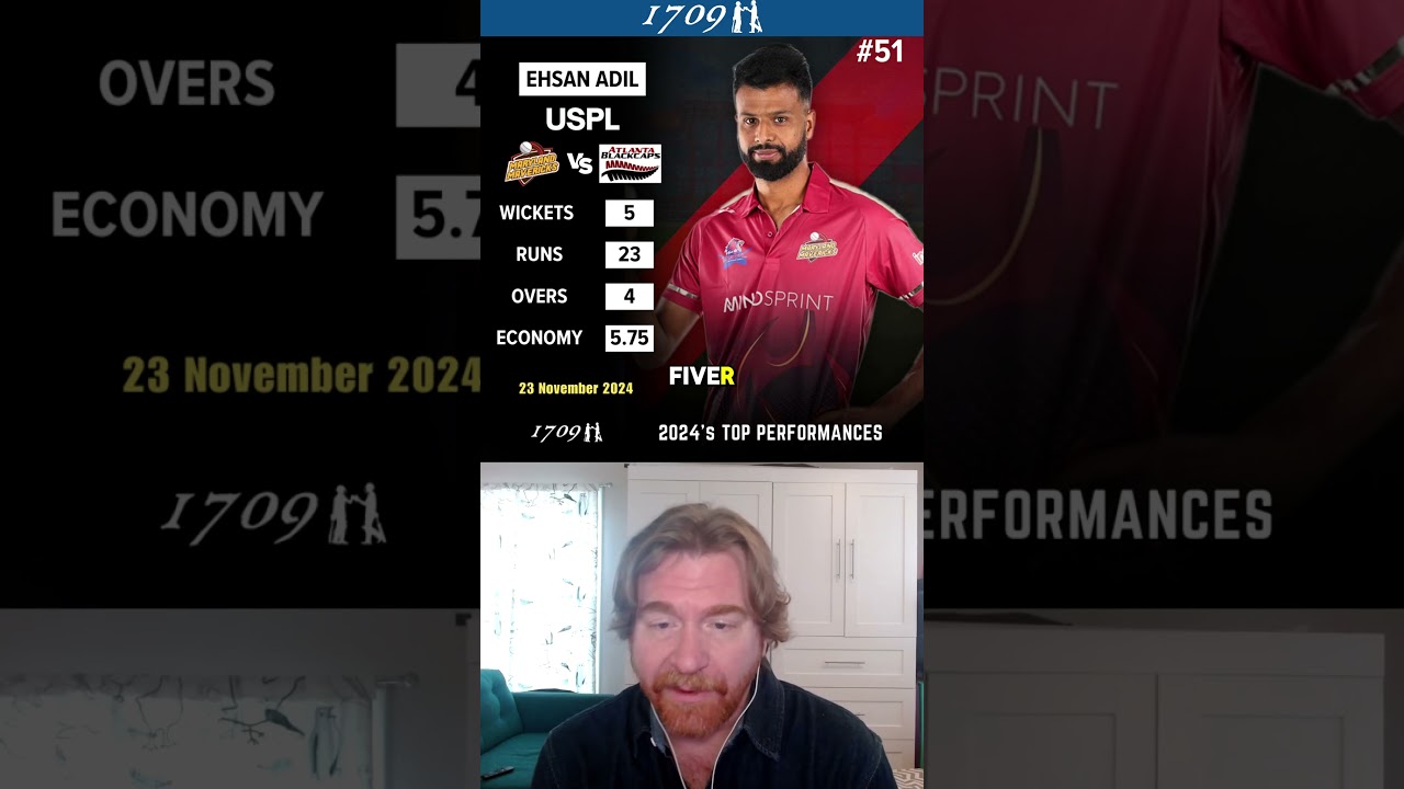 Ehsan Adil's stellar 5-fer at USPL 2 🏏🇺🇲 