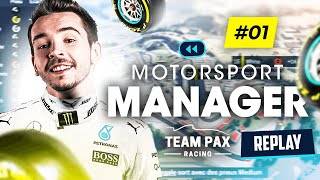 LA TEAM PAX DÉBARQUE EN FORMULE 3 ! (Motorsport Manager #1)