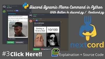 How to make functional Dynamic Meme Command In Discord.py|| Nextcord || Buttons || Source Code....