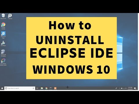 How to REMOVE UNINSTALL DELETE Eclipse IDE from  Any Windows operating system | Step by step