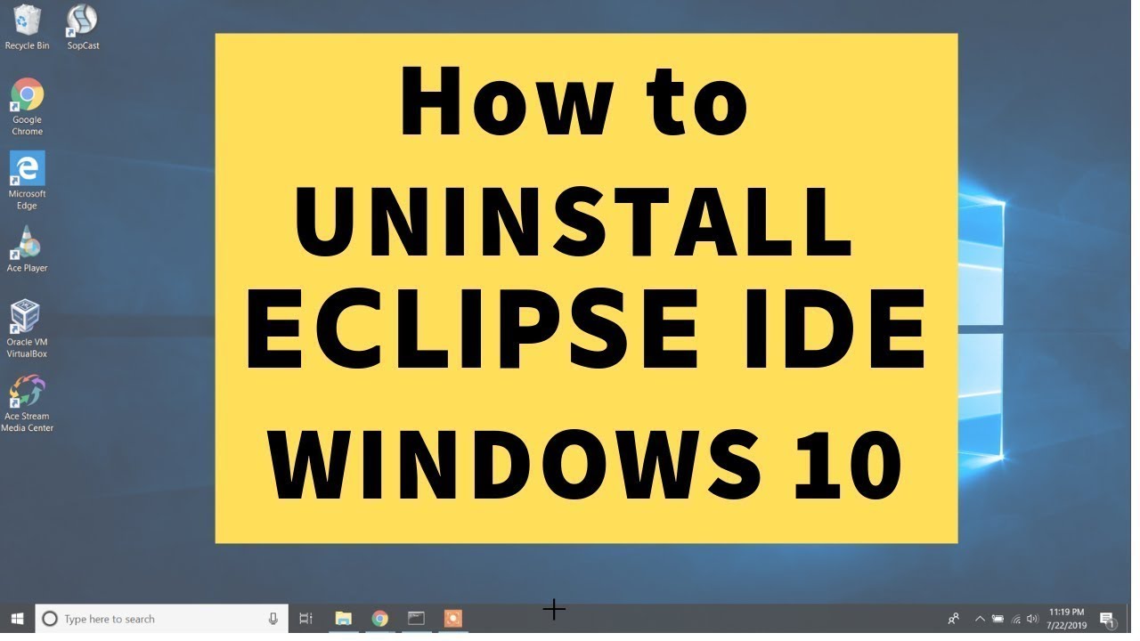 How to REMOVE UNINSTALL DELETE Eclipse IDE from Any Windows operating