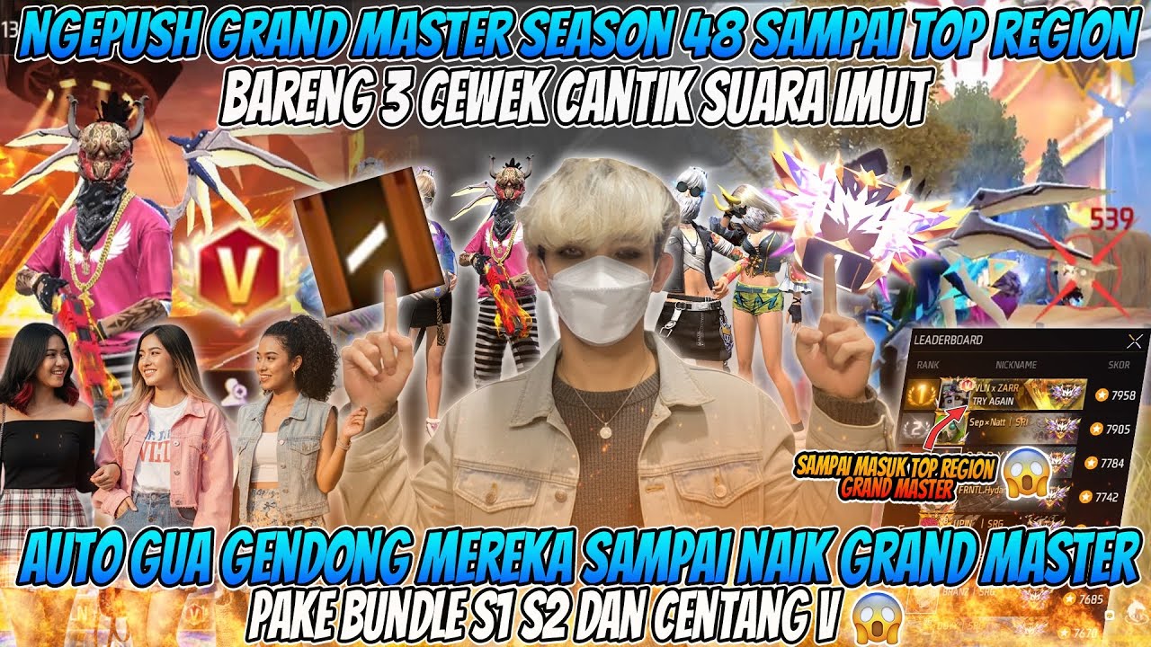 PUSH GRAND MASTER SAMPAI TOP REGION BARENG 3 CEWEK CANTIK SUARA IMUT PAKE BUNDLE S1 S2 & CENTANG V 😱