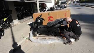 SYM JET-X 125 scooter UNBOXING 2024