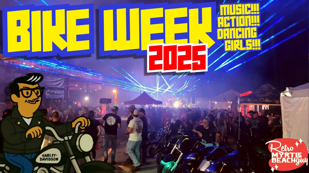 Myrtle Beach Bike Week 2025 at Suck Bang Blow with Retro Myrtle Beach Guy