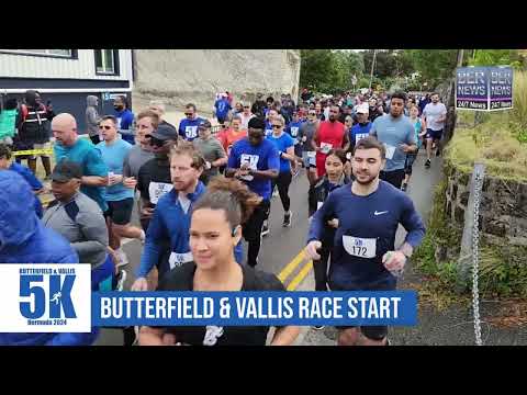 Start of Butterfield & Vallis 5k Race, January 21 2024