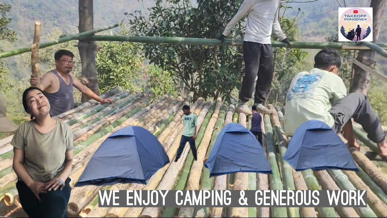 В деревне Циепама молодежь построила новый мачанг (традиционный мачанг) во время летнего лагеря.