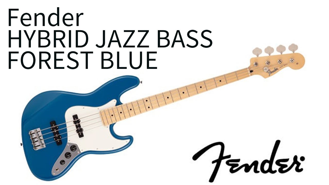 FENDER HYBRID II JAZZ BASS FOREST BLUE MAPLE - YouTube