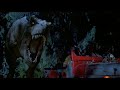 ジュラシックパーク - ジープを追いかけるティラノサウルス