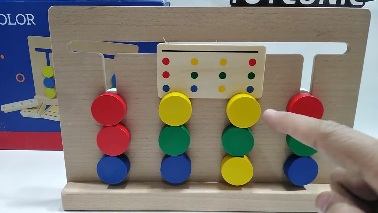 Four Color Game | Matching Game | Educational Toy | Wooden Toy