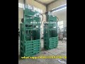 Vertical waste paper baler machine