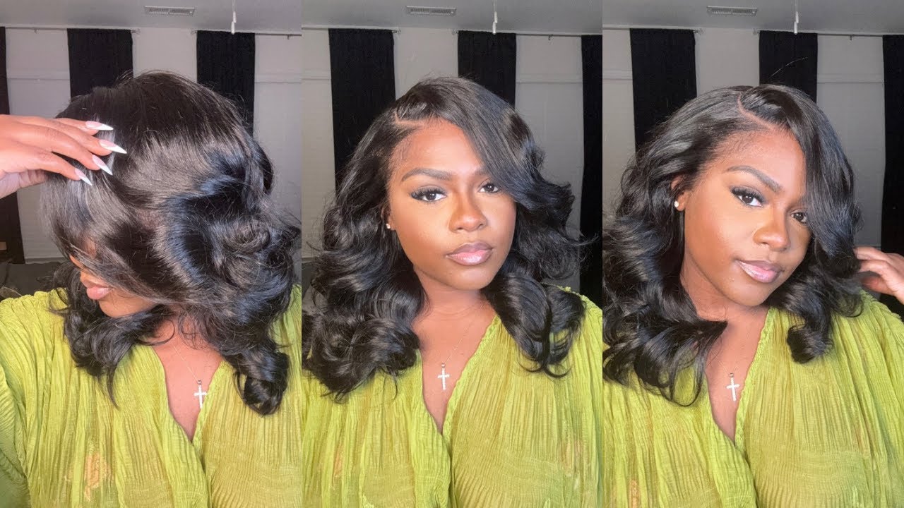 ABSOLUTELY NO CUTTING NEEDED! 🚫 DEEP SIDE PART BOB WITH HEAVY LAYERS AND CURLS | FT ASHIMARY HAIR