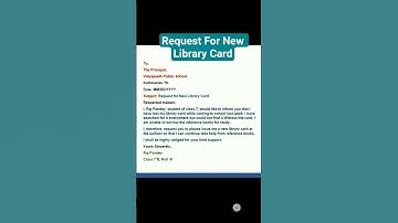 New Library Card Request Letter #librarycard #newlibrarycard #schoolletter #mintossmood