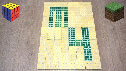 Rubiks Cube timelapse - Minecraft skin
