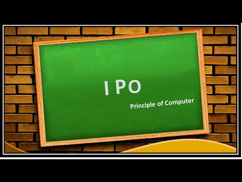 IPO Principle of Computer | Input Process Output | Principle of Computer|Learn with Me