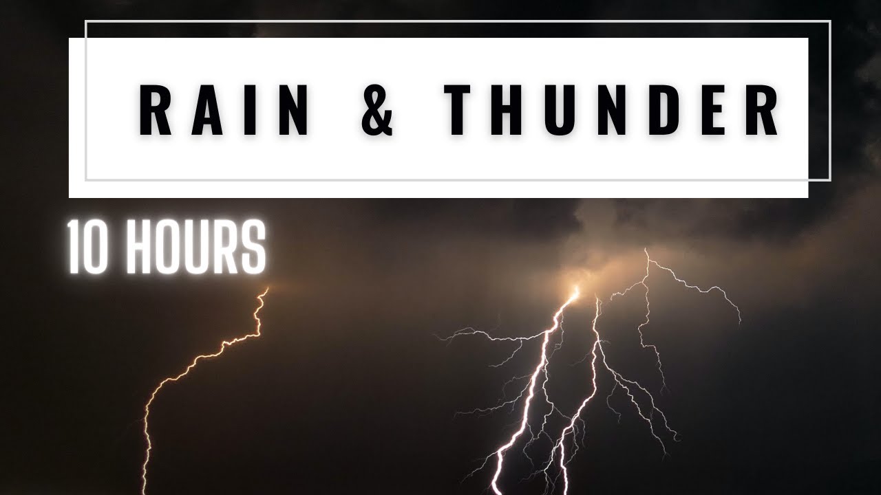 Heavy Rain and Thunder Sounds | Sleeping | Studying | 10 hours - YouTube