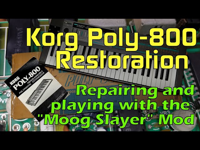 Fixing, Restoring and Modding a Korg Poly-800! - YouTube