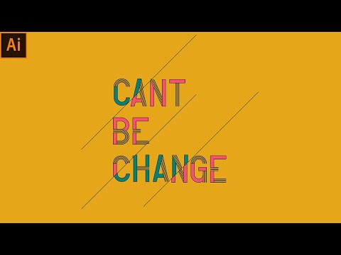 HOW TO MAKE SLICED TEXT EFFECT IN ADOBE ILLUSTRATOR *NEW TRICKS*