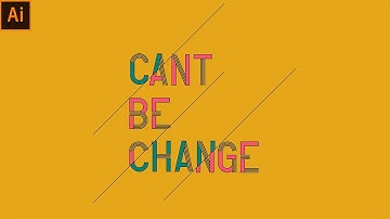 HOW TO MAKE SLICED TEXT EFFECT IN ADOBE ILLUSTRATOR *NEW TRICKS*