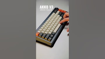 Akko V3 Cream Yellow | Creamy & Thocky Linear Switch #shorts #akko #creamyellow