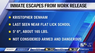 Southeast Kentucky Inmate Escapes From Work Release