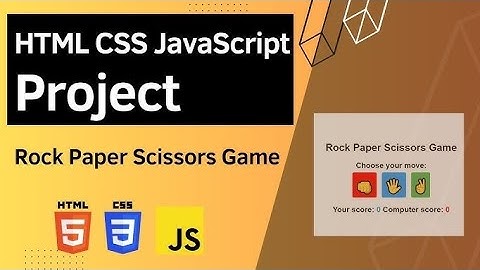 "Build a Rock Paper Scissors Game with HTML, CSS & JavaScript | Beginner Project "