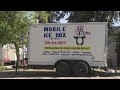 Mobile freezer trailers damaged in hit-and-run