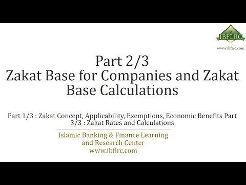 Zakat, (Part 2/3) Zakat Base for companies, calculation of Zakat Base - Sharia Standard 35