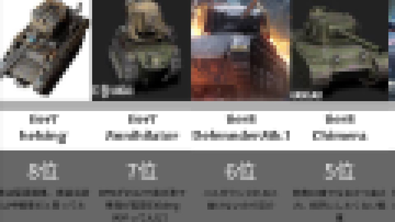 Wot Blitz 個人的 強い課金戦車ランキング Youtube