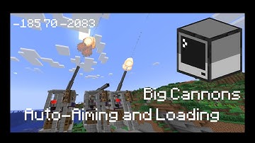 Auto-Aiming & Loading Cannon with Create Mod & ComputerCraft | Advanced Automation | Minecraft