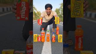 Frooti And Zeera drink Vs Maza Frooti & Fanta Pepsi unboxing 🤣#viralvideo