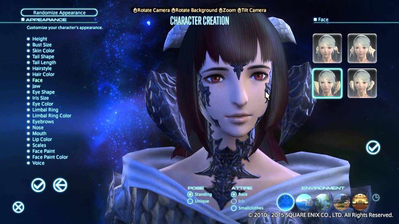 Just showing off what I made for new au ra characters. 