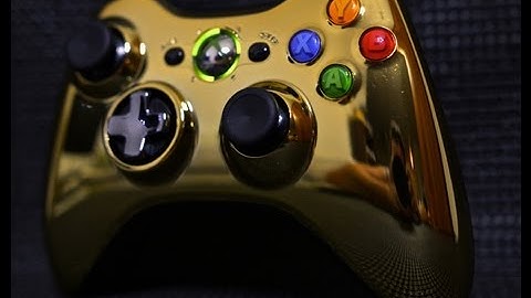Gold Xbox 360 Special Edition Gold Chrome Series Wireless Controller Unboxing