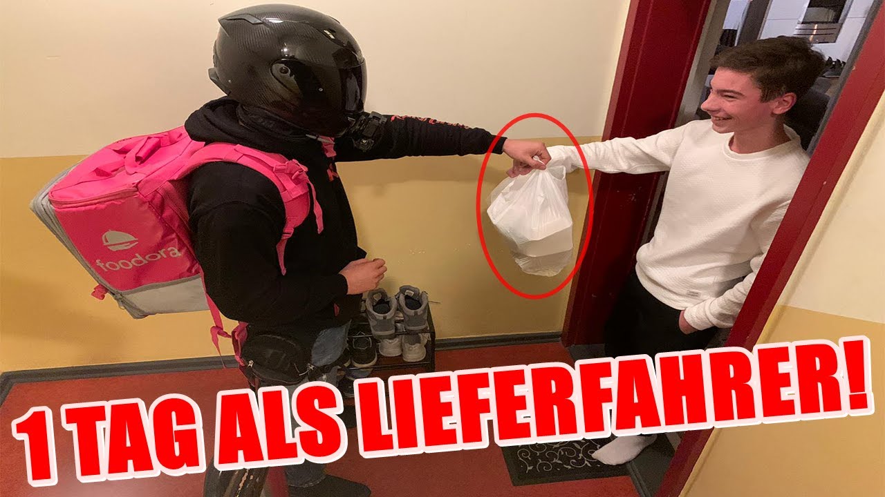 KUHLEWU als PIZZAFAHRER! | Mit dem Motorrad essen liefern! | TEIL 1